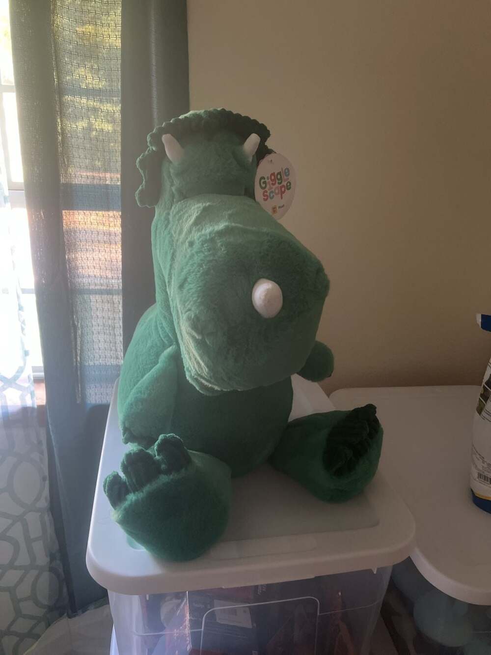 Giggle Scape Dinosaur Plush 21 Green Stuffed Animal